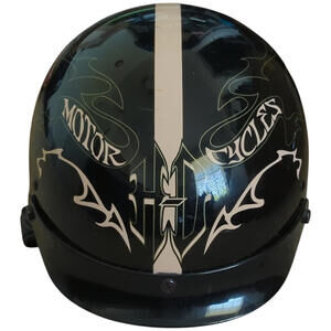 Harley Davidson Charisma Womens Small Half Face Helmet Tattoo‎ Design 97367-08VW